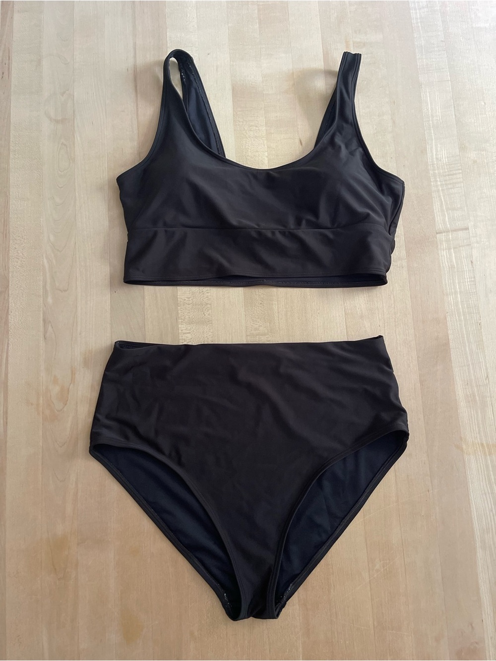 Old Navy Black High-Waist Bikini Set